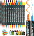 24 Colours Acrylic Paint Pens - Duel Tip