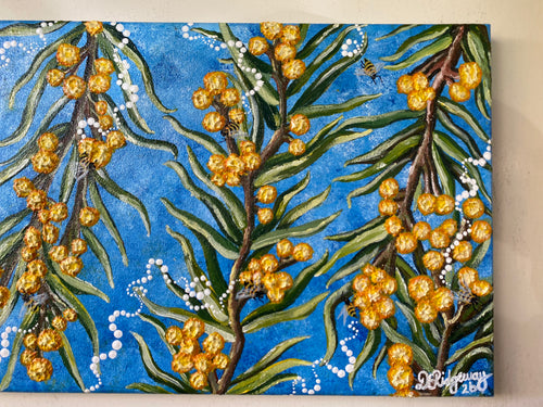 Original Canvas - ‘Nguri’ – Silver Wattle