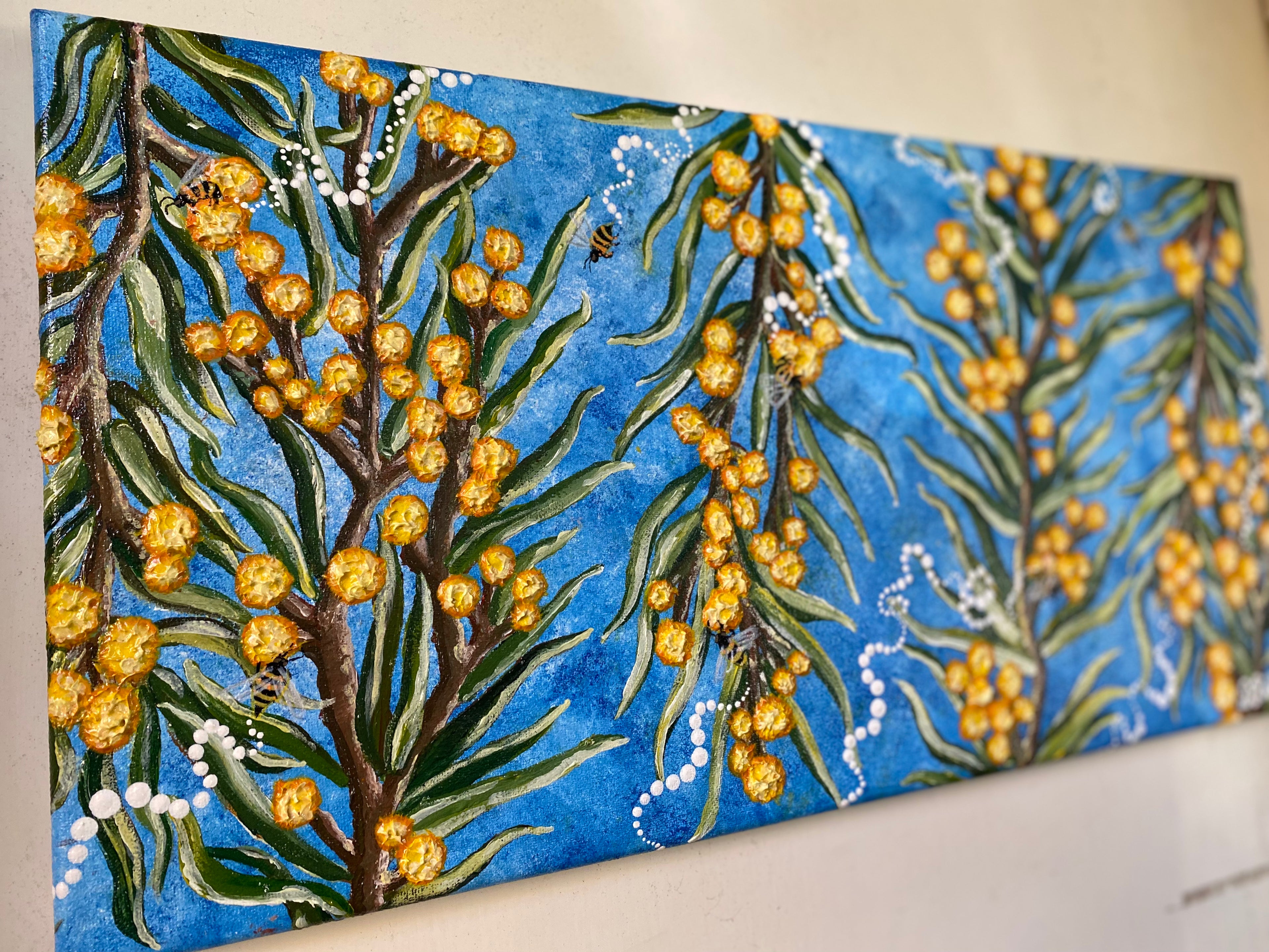 Original Canvas - ‘Nguri’ – Silver Wattle