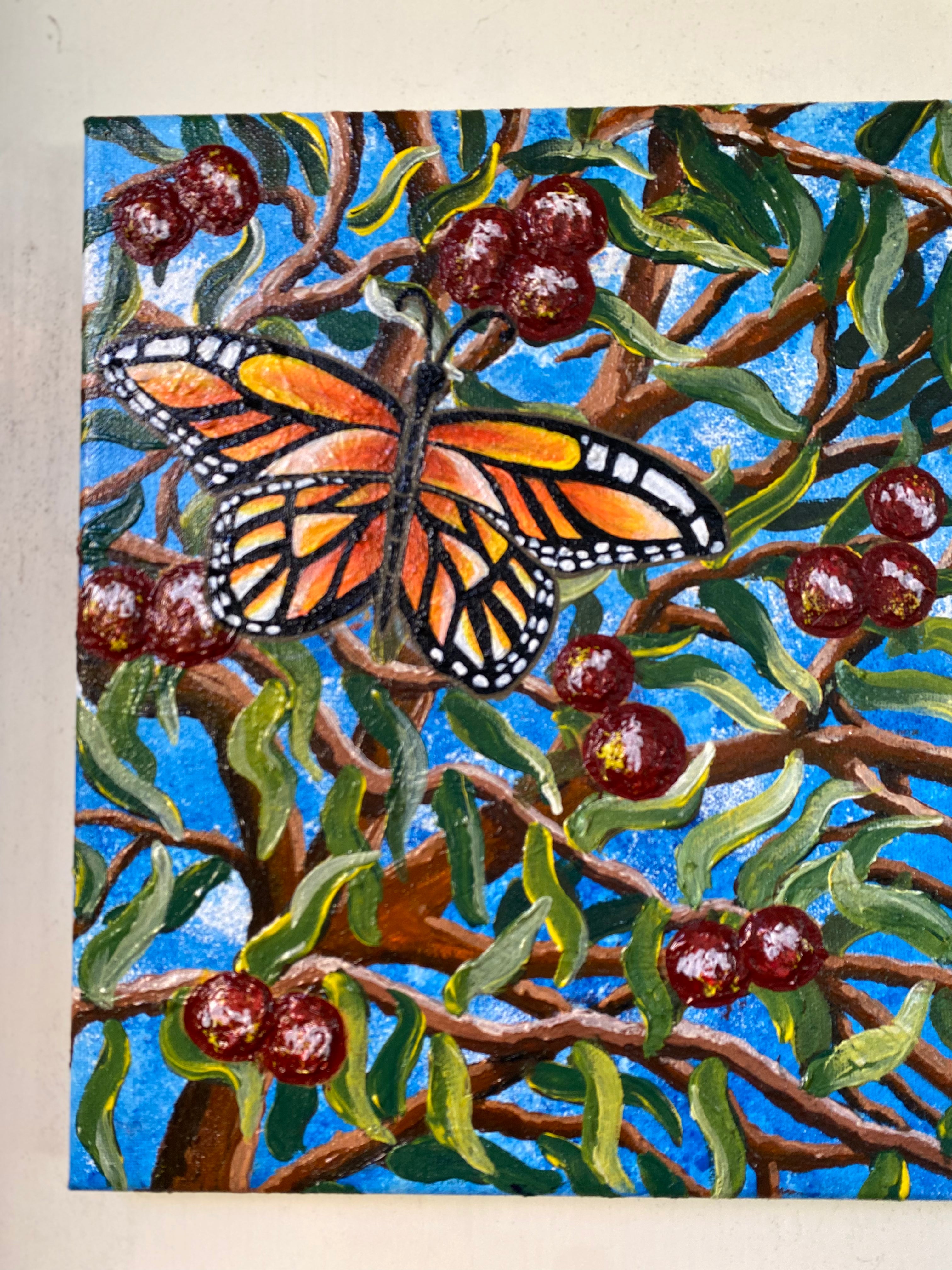 Original Canvas - ‘Urti’ – Quandong / Wild Peach