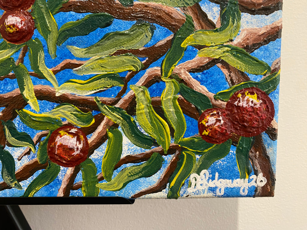 Original Canvas - ‘Urti’ – Quandong / Wild Peach