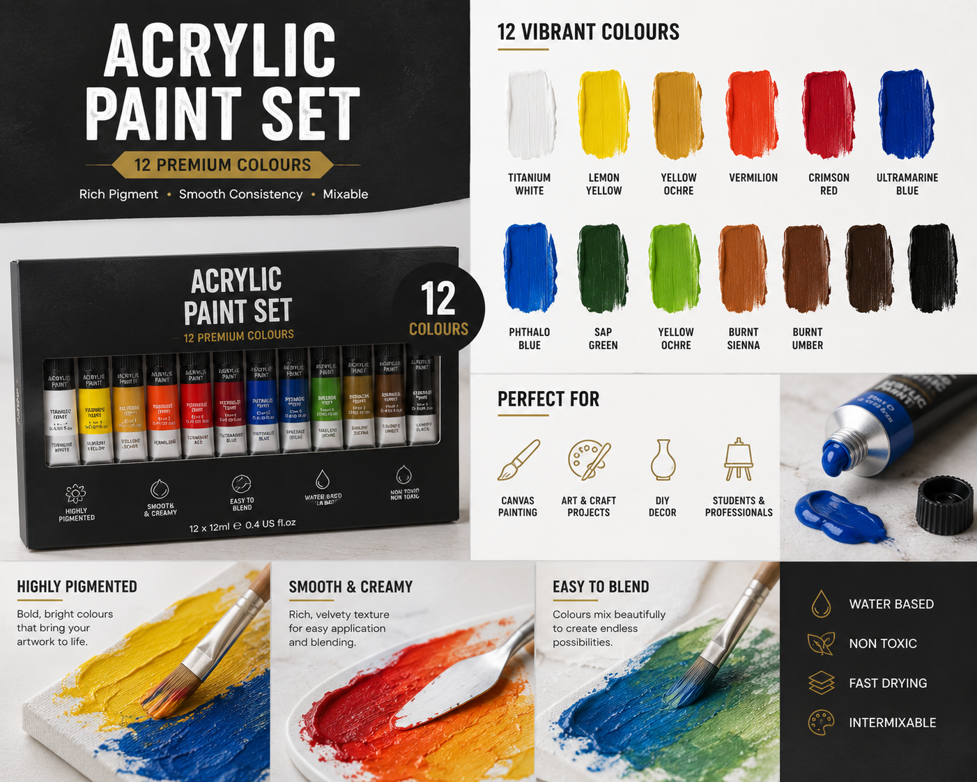 Acrylic Paint Set