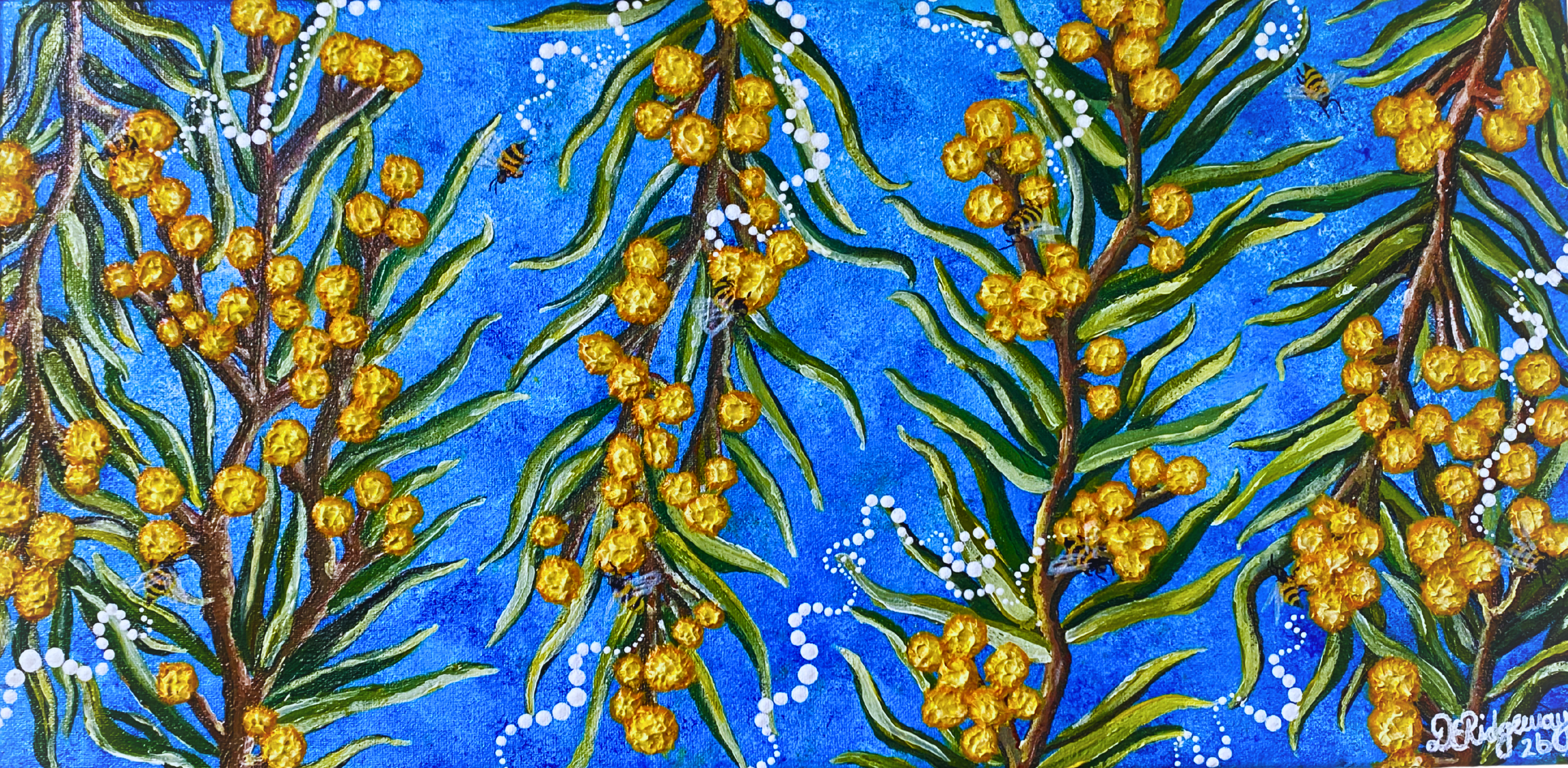 Original Canvas - ‘Nguri’ – Silver Wattle